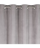 Zasłona welwetowa Milo 140x250 stalowa