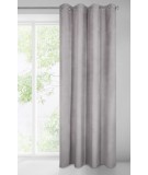 Zasłona welwetowa Milo 140x250 stalowa