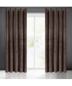 Zasłona welwetowa Villa 140x250 brązowa