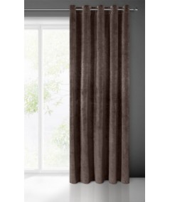 Zasłona welwetowa Villa 140x250 brązowa