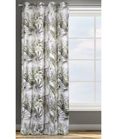 Zasłona welwetowa zaciemniająca Jungle 140x250 zielona