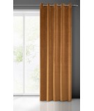 Zasłona welwetowa Villa 140x250 ruda