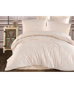 Polska pościel satyna żakardowa 160x200 + 2x70x80 z zamkiem Rosa 2