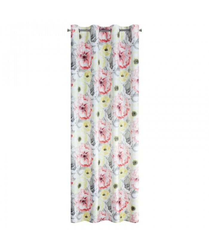 Zasłona zaciemnająca Eloida 140x250 różowa/srebrna