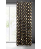 Zasłona zaciemnająca Clara 135x250 czarna/złota