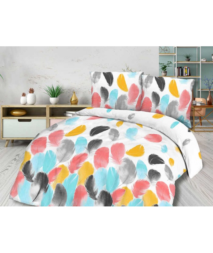 Pościel bawełna CottonLove 140x200 + 1x70x80 z zamkiem 71437