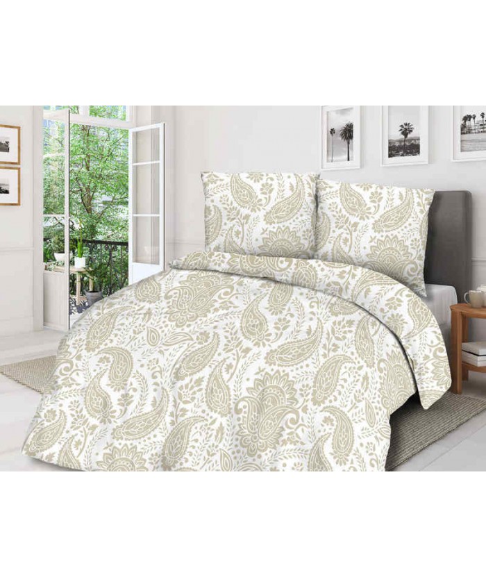 Pościel satyna bawełniana 200x220 + 2x70x80 z zamkiem 89-1