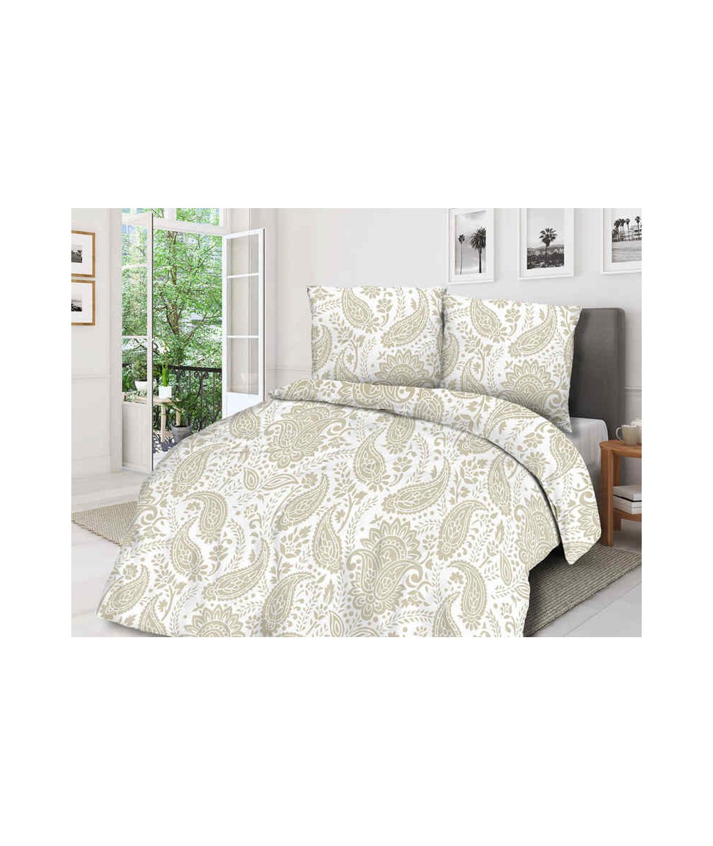 Pościel satyna bawełniana 200x220 + 2x70x80 z zamkiem 89-1