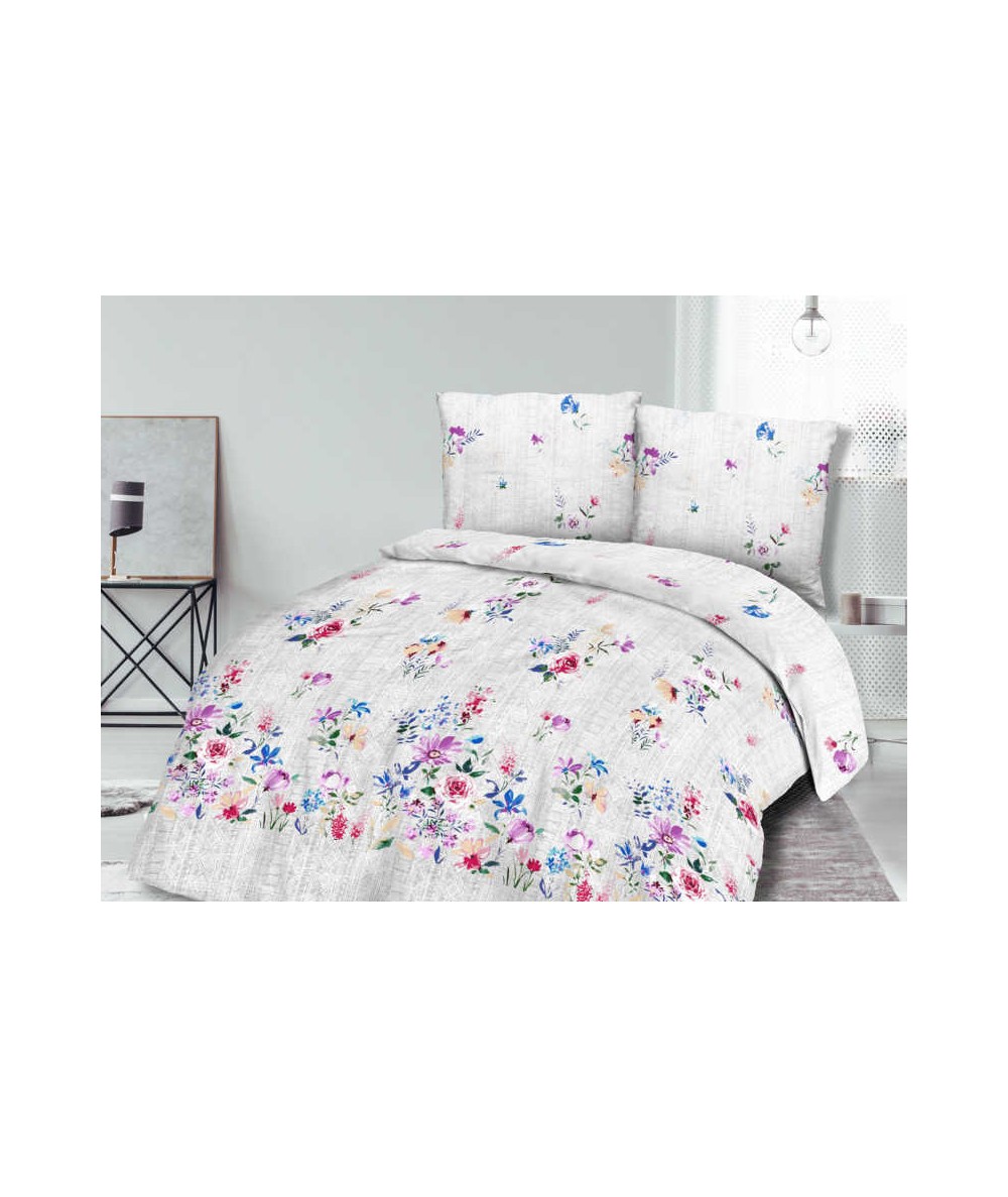 Pościel satyna bawełniana 200x220 + 2x70x80 z zamkiem 92-1