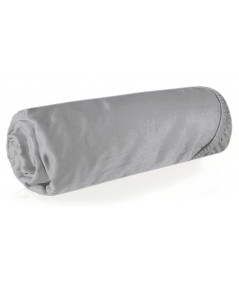 Prześcieradło wysokie satyna bawełniana 200x220x30 z gumką srebrne