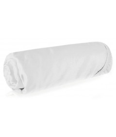 Prześcieradło wysokie satyna bawełniana 100x200x25 z gumką białe