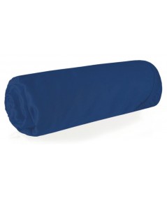 Prześcieradło wysokie satyna bawełniana 100x200x25 z gumką granatowe