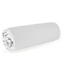 Prześcieradło satyna bawełniana 180x210 bez gumki białe 