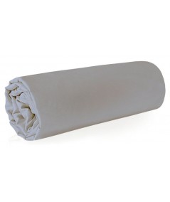 Prześcieradło satyna bawełniana 180x210 bez gumki srebrne 