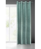 Zasłona welwetowa Mabel 140x250 turkusowa