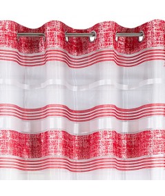 Zasłona z organtyny Patric 140x250 czerwona