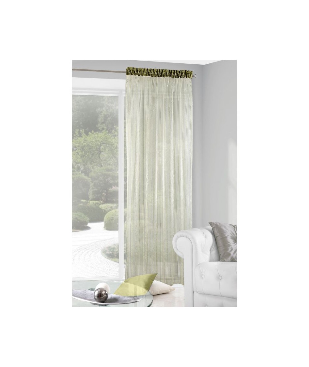 Zasłona Tassel 140x250 oliwkowa