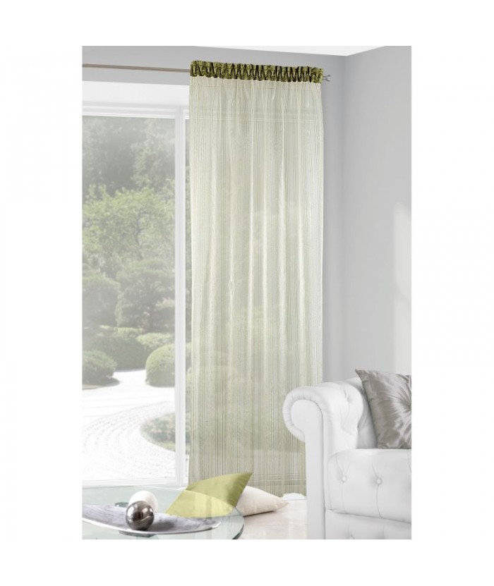 Zasłona Tassel 140x250 oliwkowa