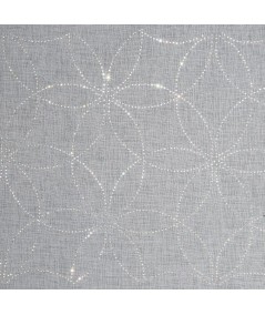 Firana z cekinami Lila 140x250 biała