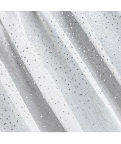 Firana z dżetami Nadine 300x145 biała