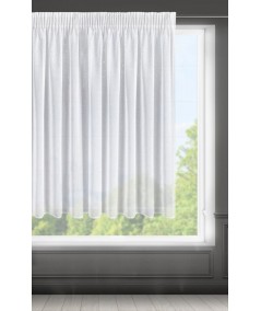 Firana z dżetami Nadine 400x145 biała