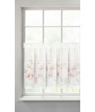 Zazdrostka z koronką Amelia 60x150 biała/różowa