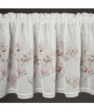 Zazdrostka z koronką Amelia 60x150 biała/różowa