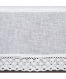 Zazdrostka z koronką Lisa 30x150 biała