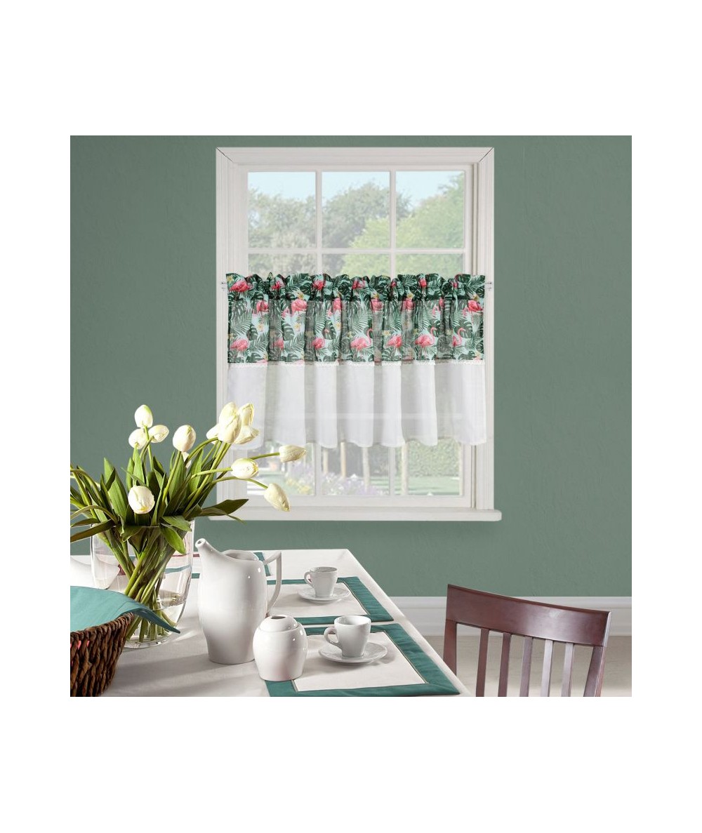 Zazdrostka Botanic 60x150 zielona/biała Zazdrostka Botanic 60x150 zielona/biała