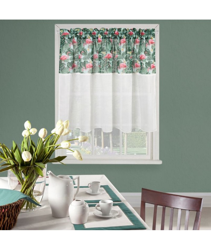 Zazdrostka Botanic 90x150 zielona/biała