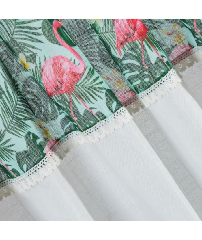 Zazdrostka Botanic 90x150 zielona/biała