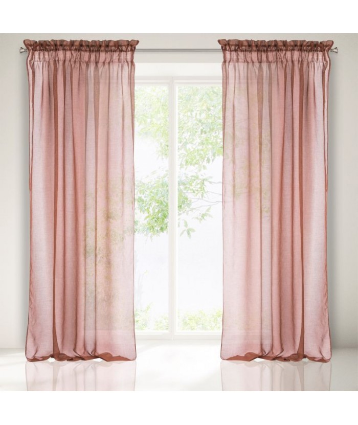 Firana Metis 140x300 jasnobordowa