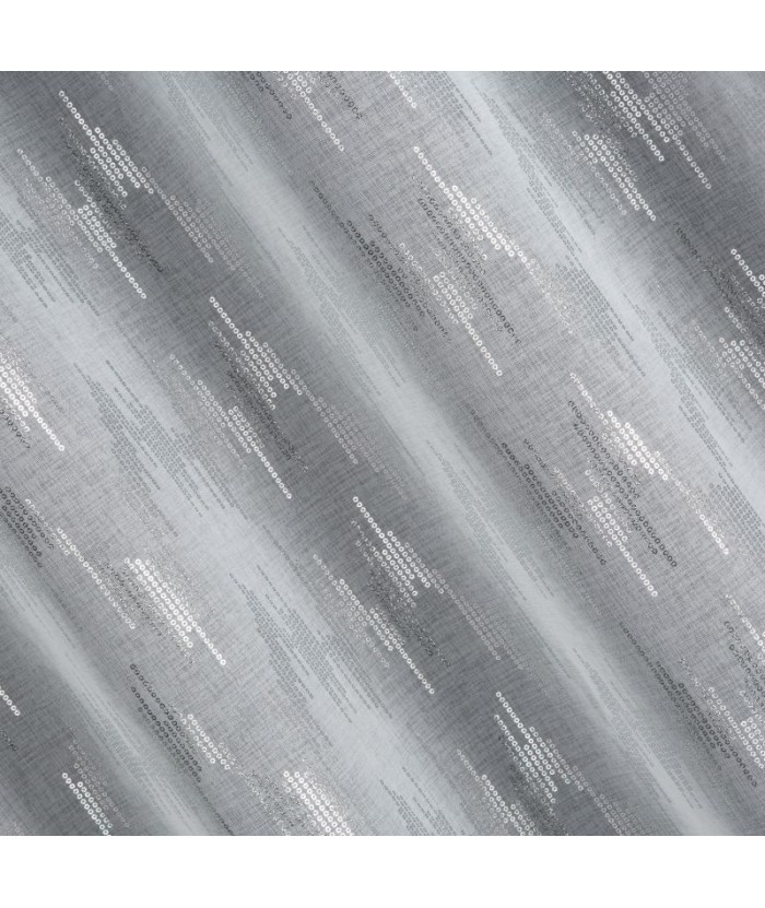 Zasłona Tilda 140x250 biała/srebrna