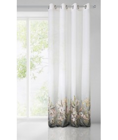 Zasłona Pamela 140x250 biała/srebrna