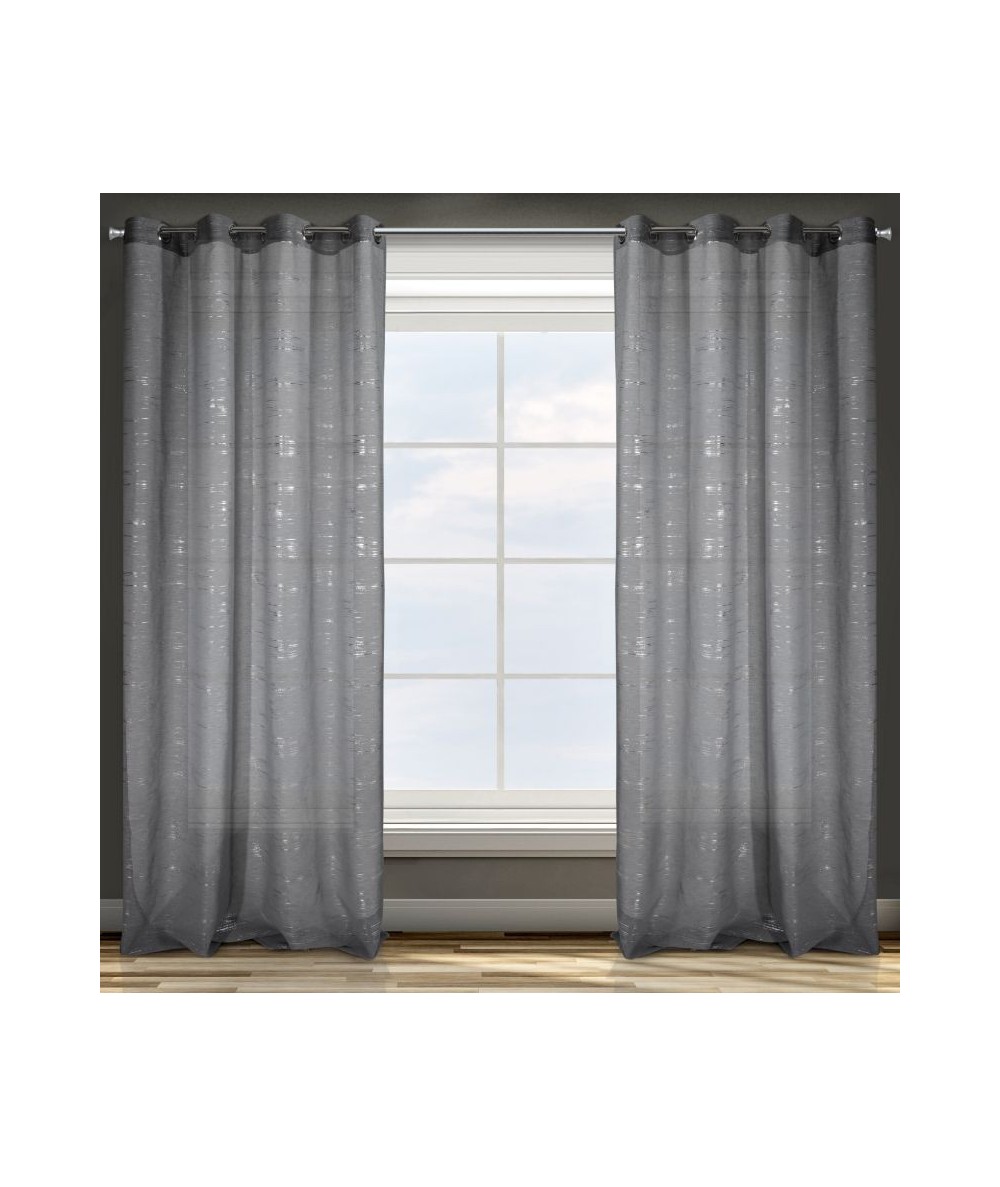 Zasłona Lyn 140x250 stalowa/srebrna Zasłona Lyn 140x250 stalowa/srebrna