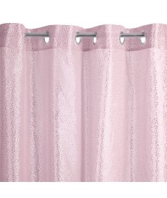 Zasłona Lauren 140x250 różowa/srebrna