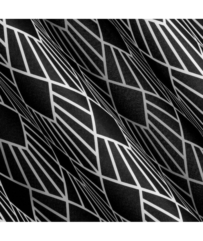 Zasłona Kerry 140x250 czarna/biała