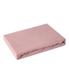 Prześcieradło wysokie jersey pudrowe