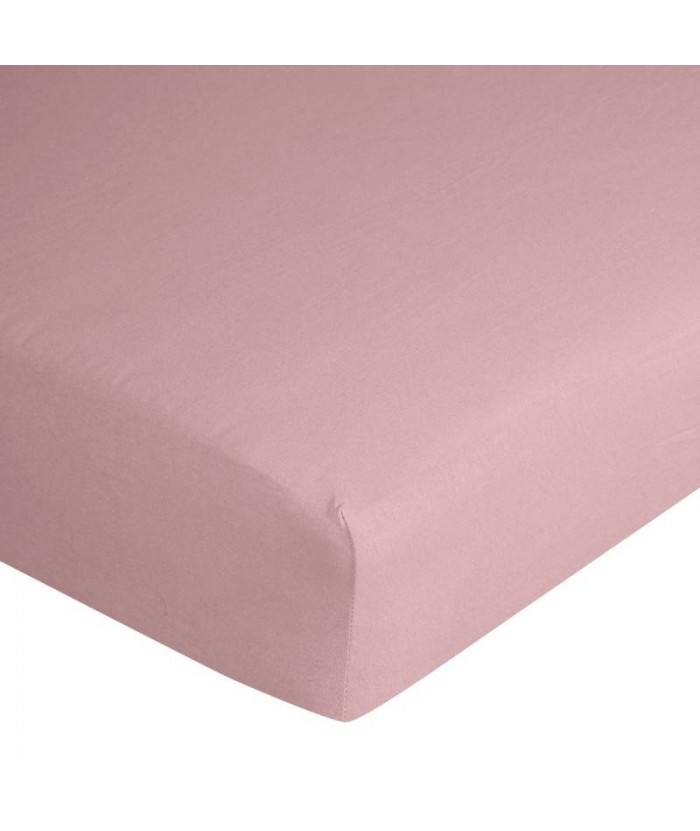 Prześcieradło wysokie jersey pudrowe