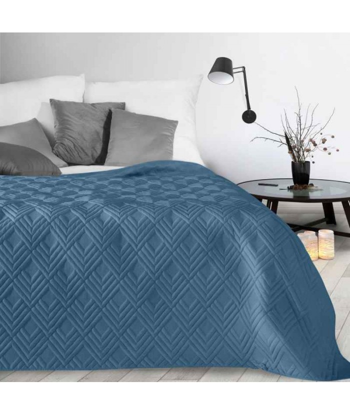 Narzuta mikrofibra Alara 1 220x240 niebieska