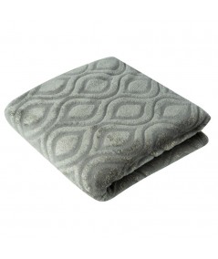 Narzuta z nadrukiem Lucinda 170x210 srebrna/szampan