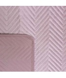 Narzuta welwetowa Sofia 220x240 pudrowa
