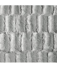 Narzuta futrzana Belinda 70x160 srebrna