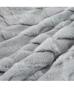 Narzuta futrzana Belinda 70x160 srebrna