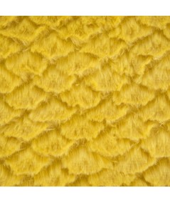 Narzuta futrzana Amber 70x160 musztardowa