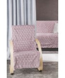 Narzuta futrzana Rosalia 70x160 ciemnoróżowa