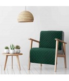 Narzuta mikrofibra Alara 3 70x160 ciemnozielona