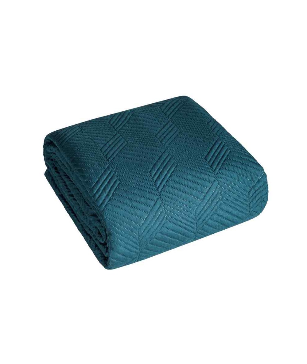 Narzuta mikrofibra Boni 2 70x160 ciemnoturkusowa