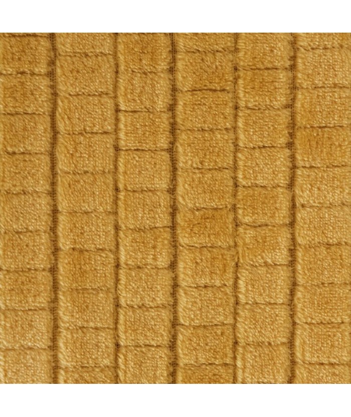 Koc pluszowy Cindy 2 150x200 musztardowy