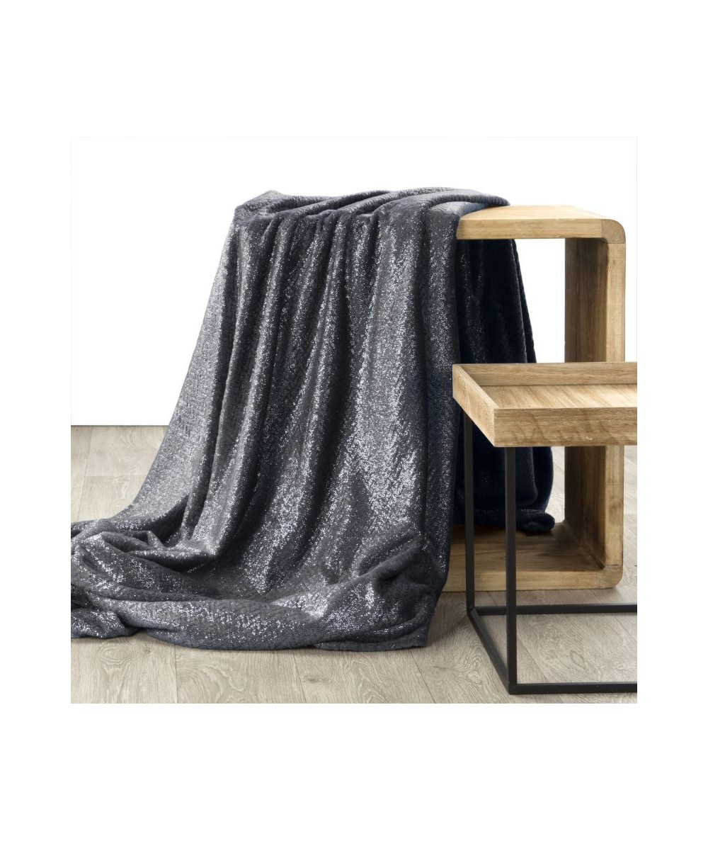 Koc pluszowy Beth 200x220 stalowy